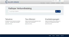 Desktop Screenshot of kalliope.staatsbibliothek-berlin.de